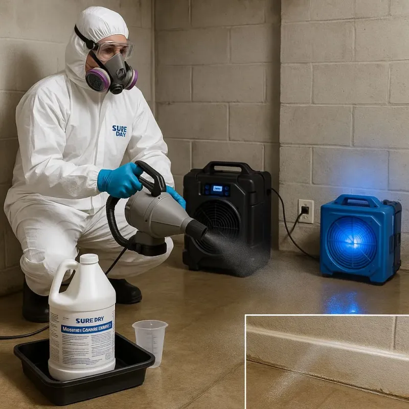 Sanitization and Odor Removal process in Johnson, VT